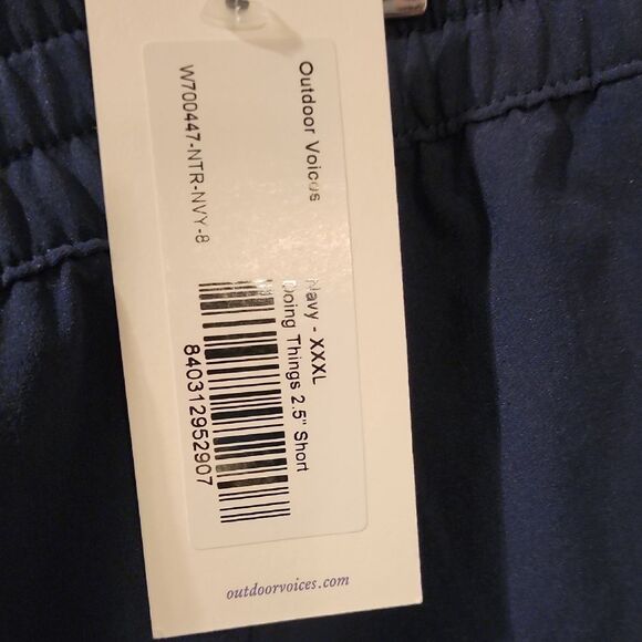 Outdoor Voices Blue Skorts Relaxed Fit XXXL NWT - Picture 3 of 3